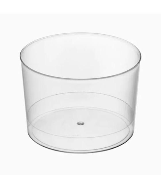 Maxi products vaso chiquito 210cc plástico reutilizable transparente -pack 20 und.-