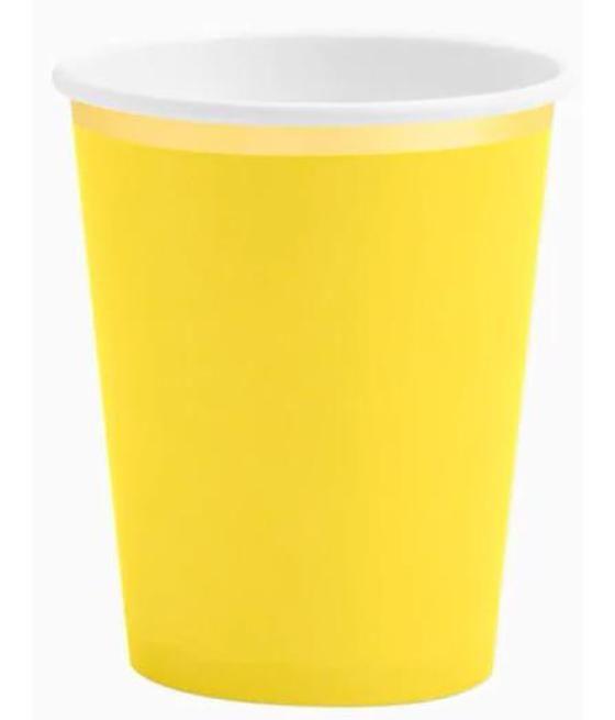 Oh yeah vaso amarillo metalizado 9oz (270cc) pack 6u