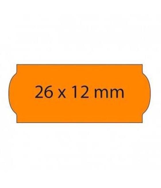 Swing etiquetas adhesivas removibles open para precios 26x12mm rollo 1500 naranja flúor