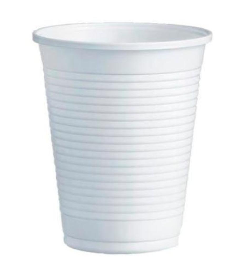 Vaso de plástico pp 220cc blanco -100u-