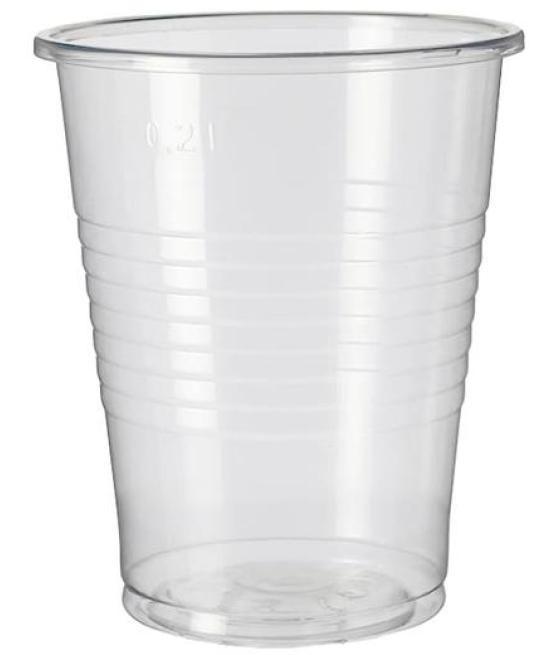 Vaso agua 200ml pp transparente -paquete 100u-