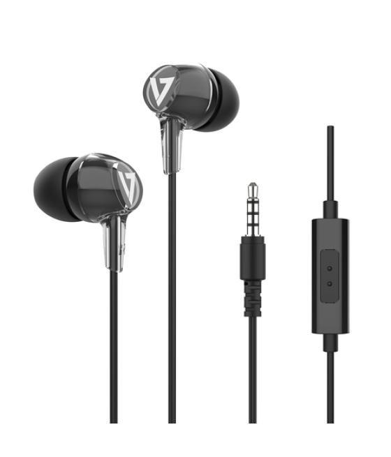 V7 HA220 auricular y casco Auriculares Alámbrico Dentro de oído Llamadas/Música/Deporte/Uso diario Negro