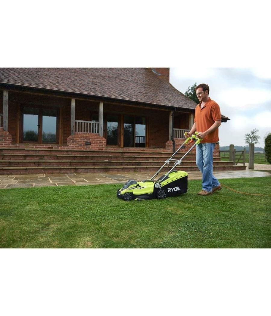 Cortacésped ryobi rlm15e36h/ 1500w/ corte ø36cm/ incluye recolector de hierba 45l y adaptador mulching