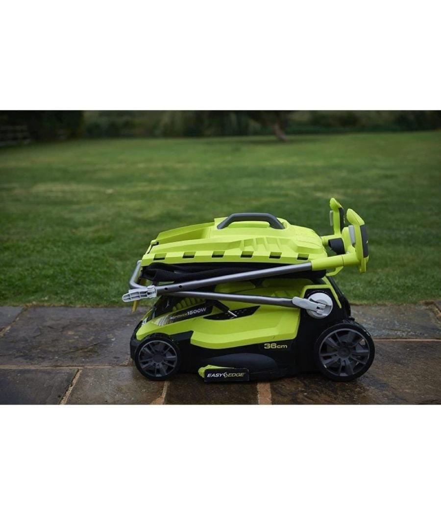 Cortacésped ryobi rlm15e36h/ 1500w/ corte ø36cm/ incluye recolector de hierba 45l y adaptador mulching