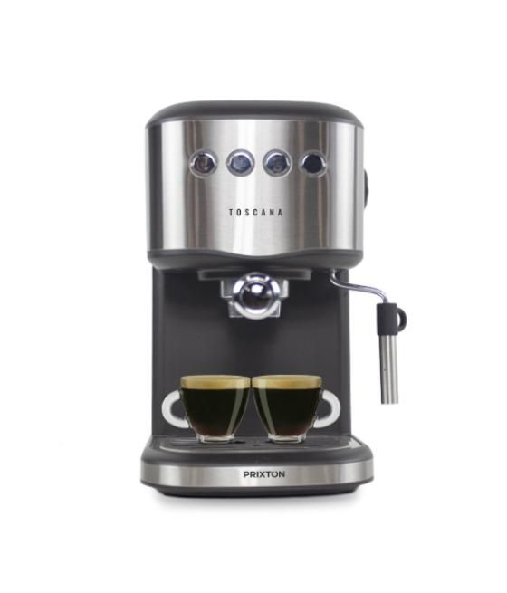 Cafetera espresso prixton toscana automatica adaptador para capsulas 850w vaporizador 1.25l