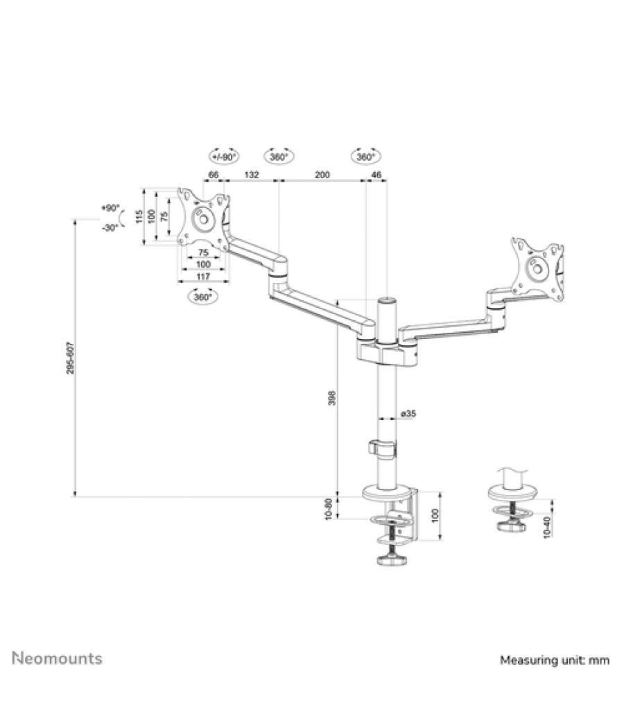 Neomounts soporte de escritorio