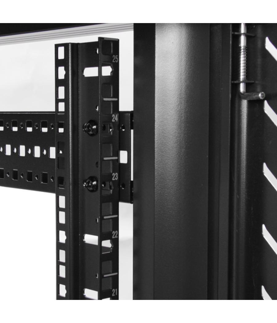 StarTech.com Rack Vertical 32U y 19 Pulgadas - de Profundidad Ajustable de 6 a 32" - de Empaque Plano - Armario Rack de 4 Column