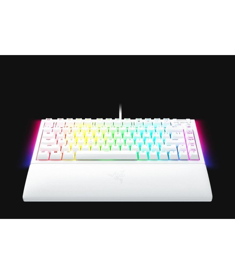 Teclado razer blackwidow v4 75% blanco (usa) (rz03-05001700-r3m1)