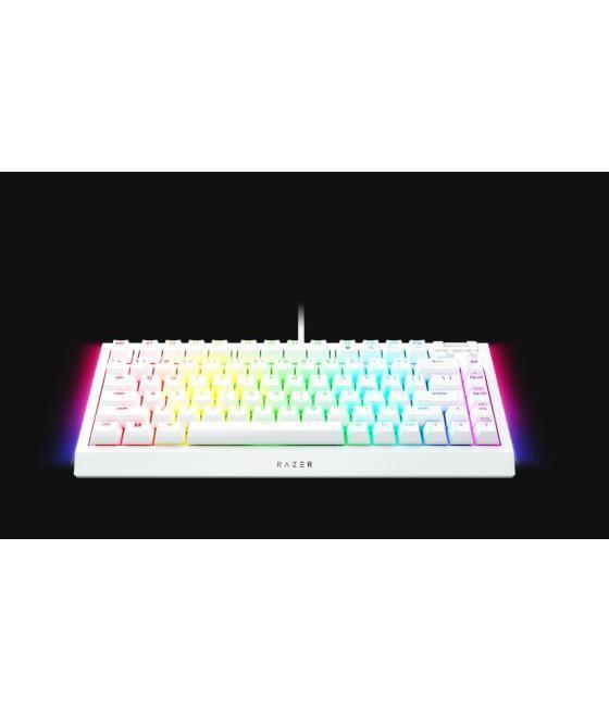 Teclado razer blackwidow v4 75% blanco (usa) (rz03-05001700-r3m1)