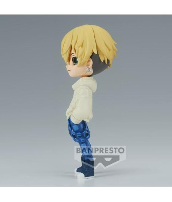 Figura banpresto q posket tokyo revengers plain clothes chifuyu matsuno ver.a 14cm