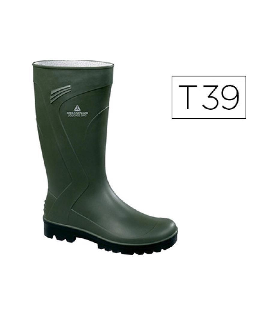 Bota deltaplus de seguridad jouca pvc verde suela de tacos talla 39