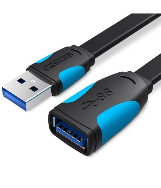 Cable alargador usb 3.0 vention vas-a13-b300/ usb macho - usb hembra/ 3m/ negro y azul