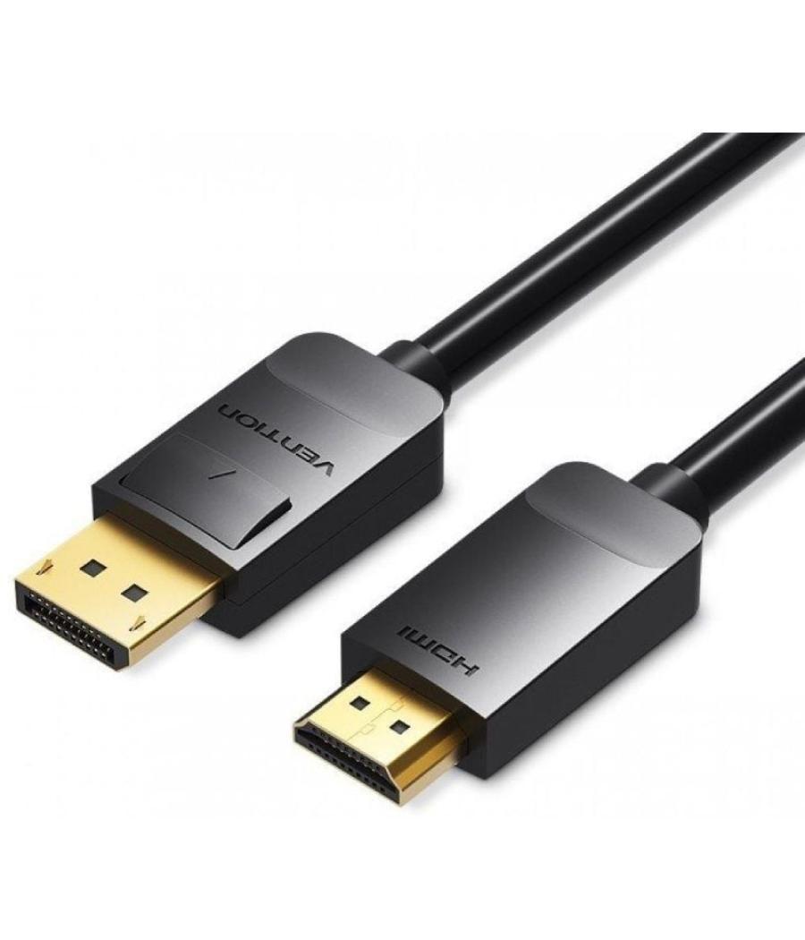 Cable conversor vention hadbi/ displayport macho - hdmi macho/ 3m/ negro