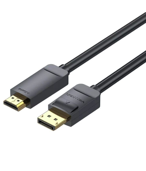 Cable conversor vention hagbf/ displayport macho - hdmi 4k macho/ 1m/ negro