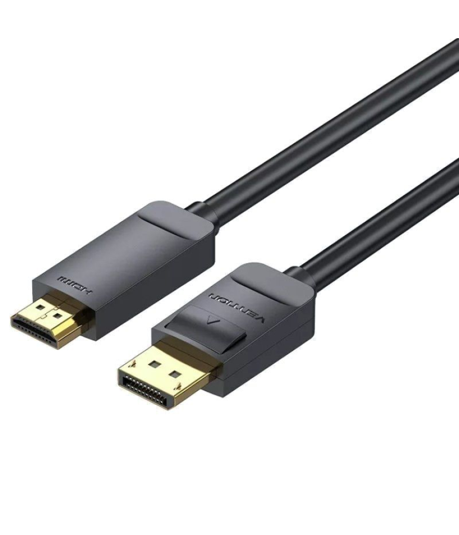 Cable conversor vention hagbf/ displayport macho - hdmi 4k macho/ 1m/ negro