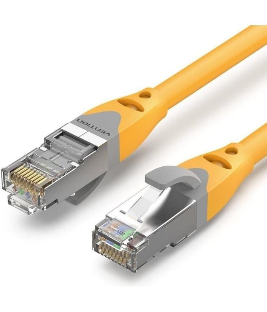 Cable de red rj45 sftp vention ibhyd cat.6a/ 50cm/ amarillo