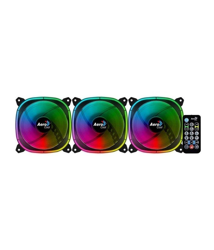 Pack 3 Ventiladores Aerocool Astro 12 Pro/ 12cm + H66F HUB + Mando a Distancia - Imagen 2