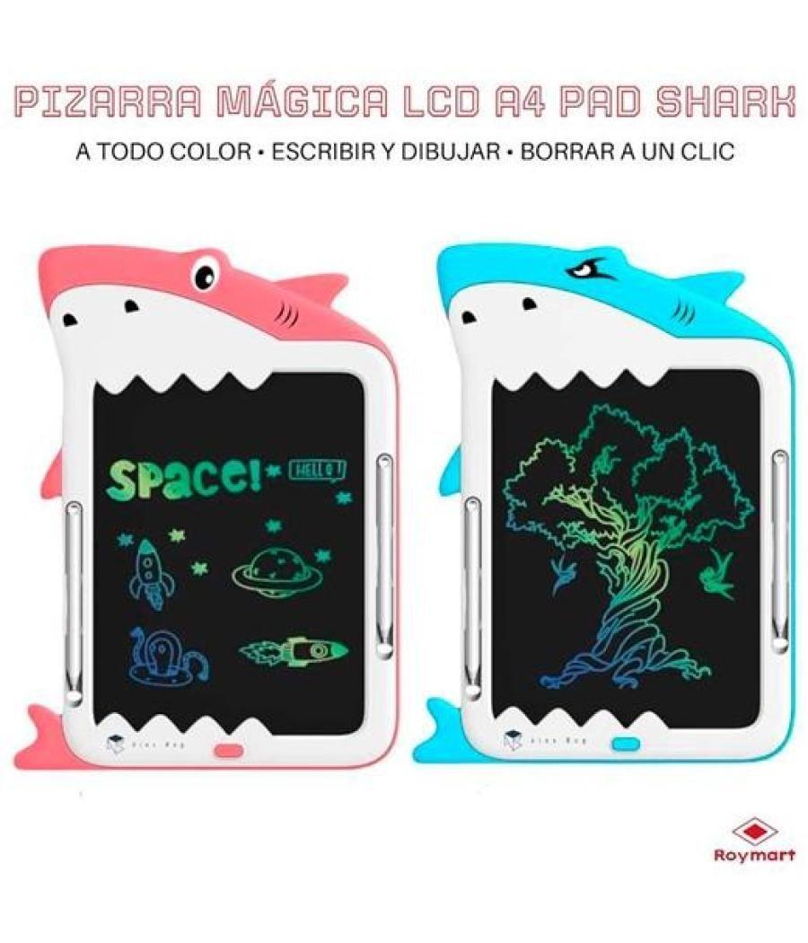 Roymart pizarra mágica lcd a4 shark 2 colores