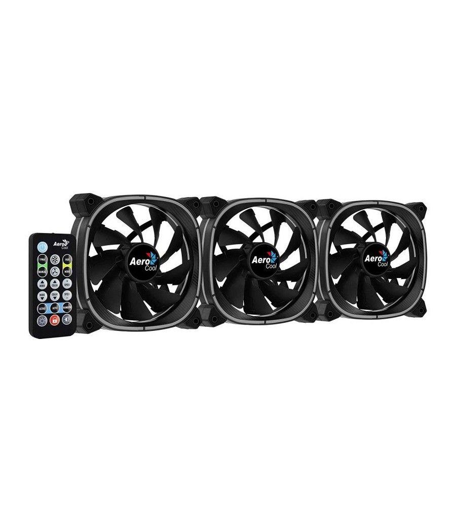 Pack 3 Ventiladores Aerocool Astro 12 Pro/ 12cm + H66F HUB + Mando a Distancia - Imagen 3