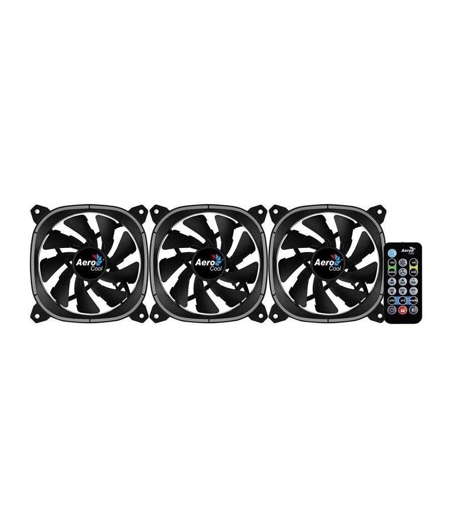 Pack 3 Ventiladores Aerocool Astro 12 Pro/ 12cm + H66F HUB + Mando a Distancia - Imagen 4