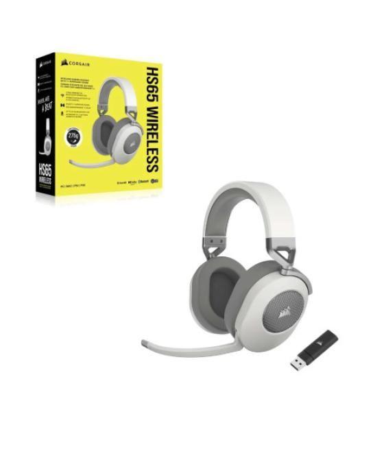 Corsair hs65 auriculares inalámbrico diadema juego bluetooth blanco