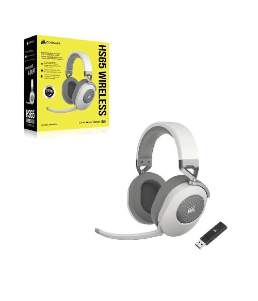 Corsair hs65 auriculares inalámbrico diadema juego bluetooth blanco