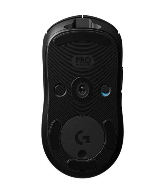 Ratón gaming inalámbrico logitech g pro/ batería recargable/ hasta 25600 dpi/ negro