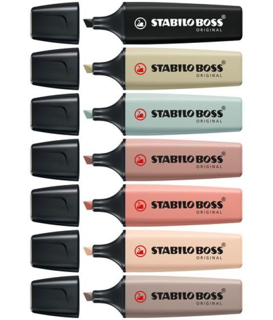 Rotulador stabilo boss pastel fluorescente 70 nature colors beige