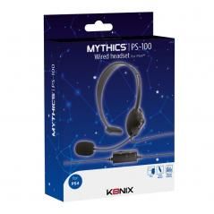 Auriculares Gaming con Micrófono Konix Mythics PS-100 para PS4/ Jack 3.5/ Negro - Imagen 2