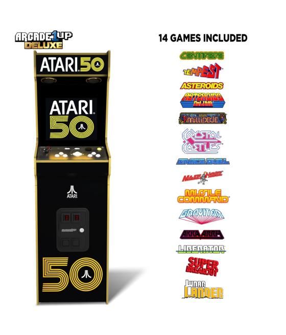 Maquina arcade arcade1up atari 50 aniversario deluxe 50 juegos en 1