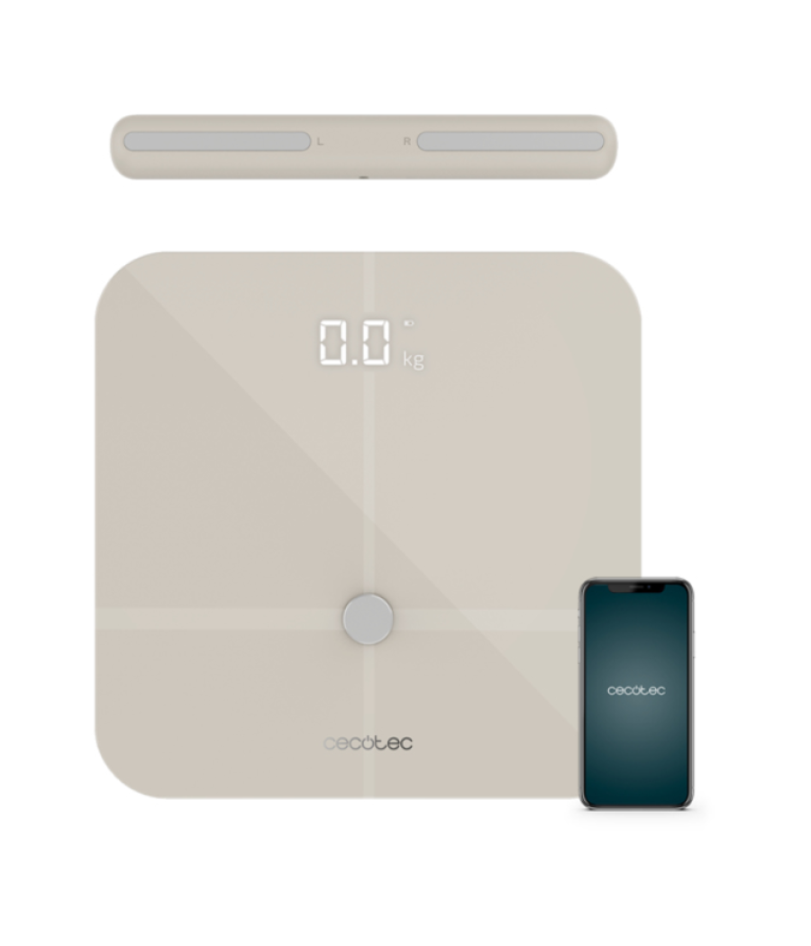 Bascula de baño cecotec surface precision 10600 smart healthy pro beige