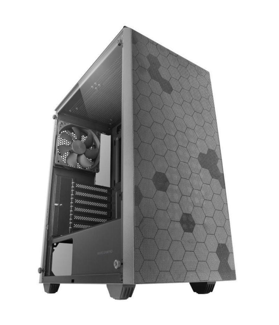 Caja gaming semitorre mars gaming mc-q3/ negra