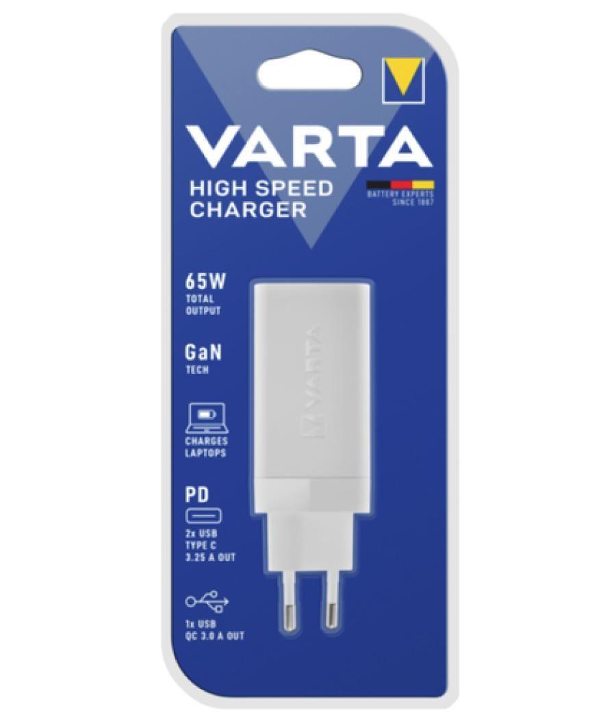 Varta 57956 101 401 cargador de dispositivo móvil Universal Blanco Corriente alterna Carga rápida Interior