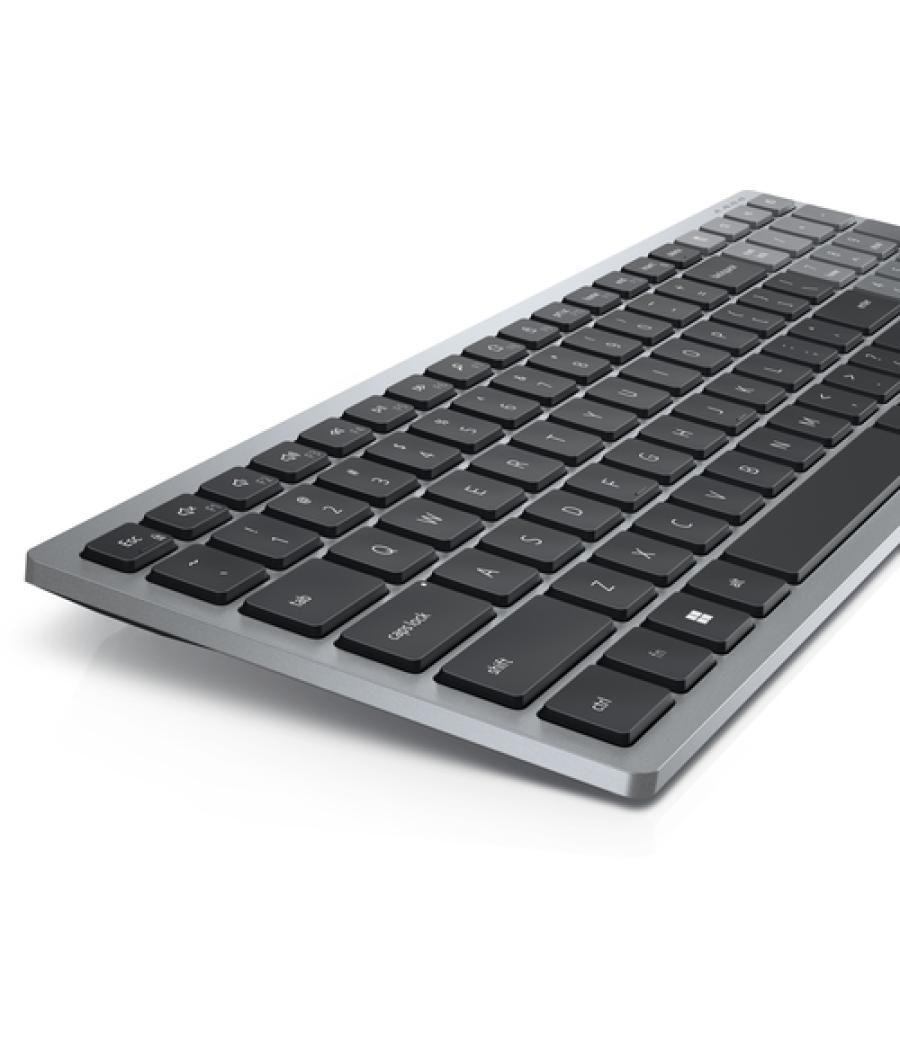 DELL KB740 teclado RF Wireless + Bluetooth QWERTY Español Gris, Negro