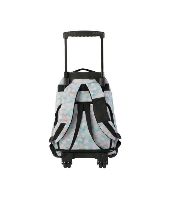 Mochila escolar con ruedas corazones pastel totto ma03eco006-2311p-4hx