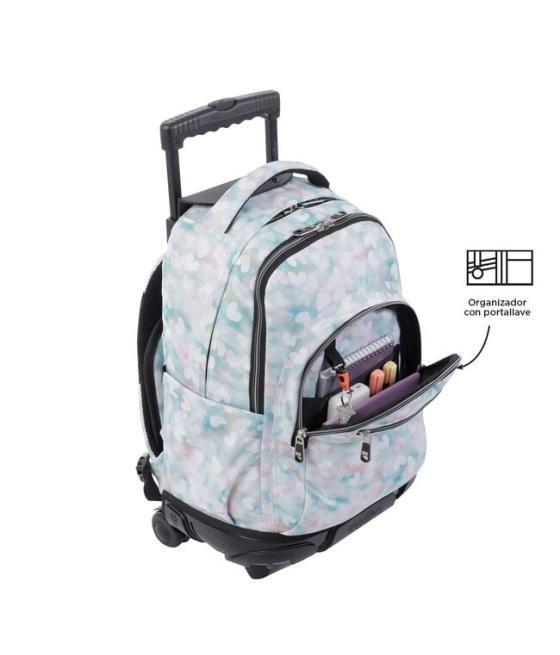 Mochila escolar con ruedas corazones pastel totto ma03eco006-2311p-4hx