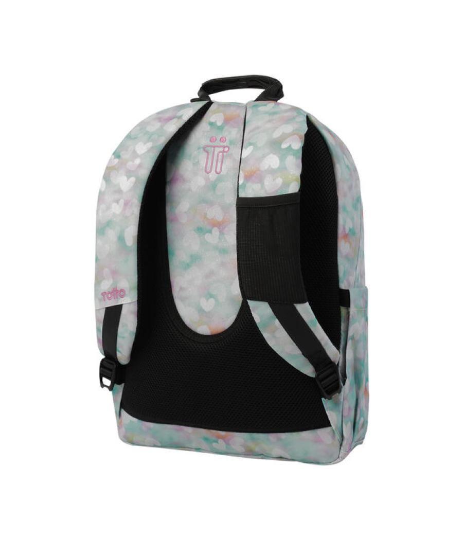 Mochila escolar corazones pastel totto ma04eco001-23110-4hx