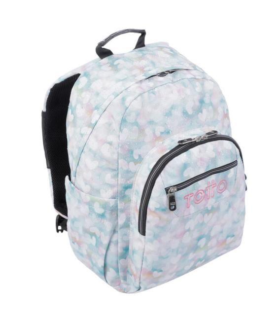 Mochila escolar corazones pastel totto ma04eco001-23110-4hx