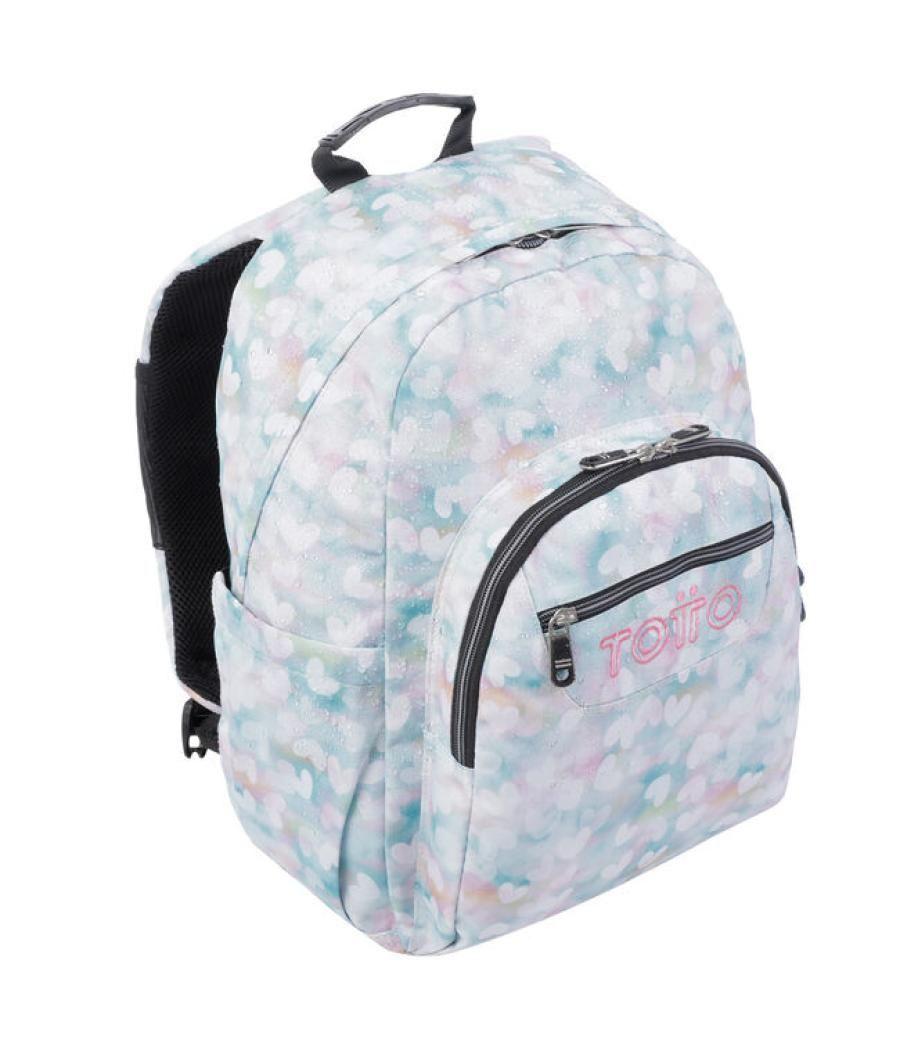 Mochila escolar corazones pastel totto ma04eco001-23110-4hx