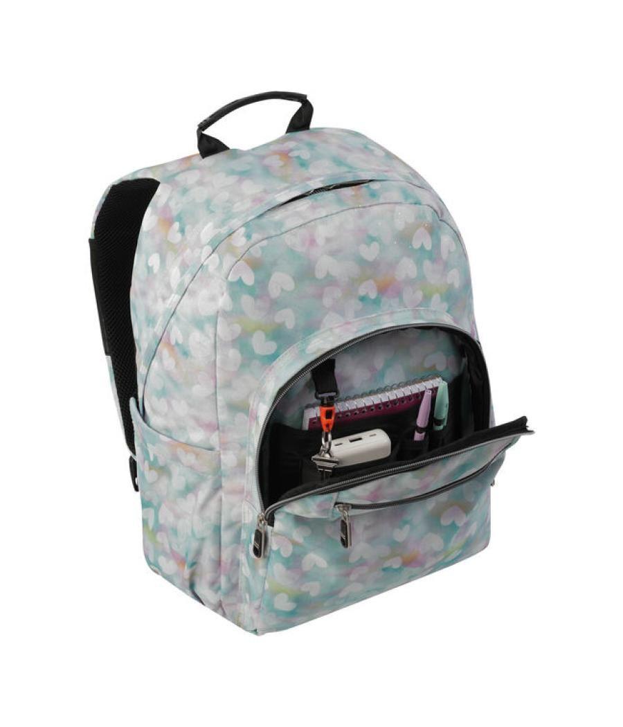 Mochila escolar corazones pastel totto ma04eco001-23110-4hx