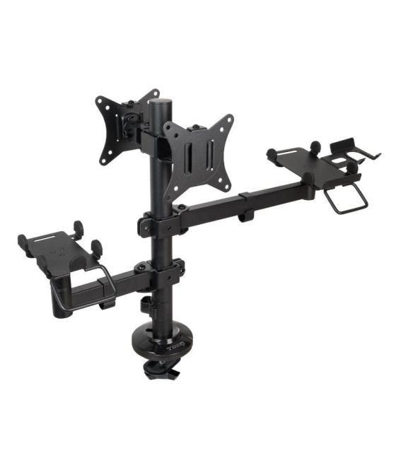 Soporte para 2 monitores, tpv, impresora, términal y lector tooq tqpm0002/ hasta 9kg