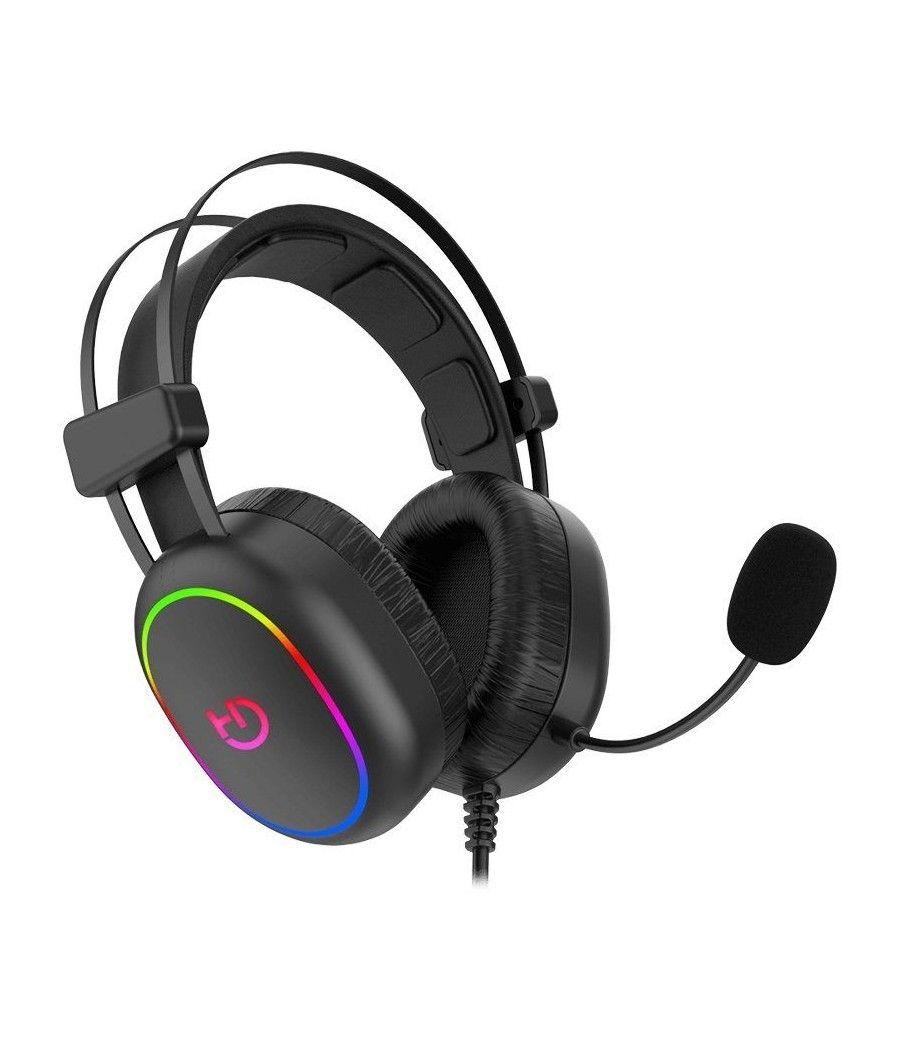 Auriculares Gaming con Micrófono Hiditec Erys ARGB/ Jack 3.5/ USB/ Negros - Imagen 2