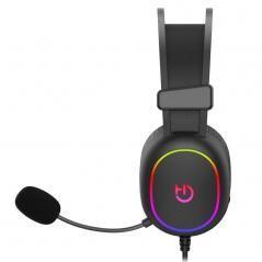 Auriculares Gaming con Micrófono Hiditec Erys ARGB/ Jack 3.5/ USB/ Negros - Imagen 3