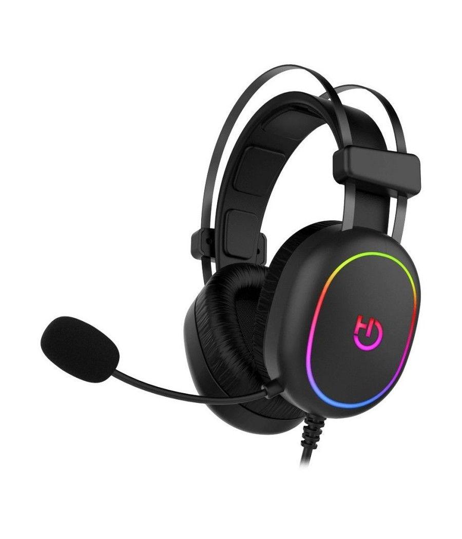 Auriculares Gaming con Micrófono Hiditec Erys ARGB/ Jack 3.5/ USB/ Negros - Imagen 4