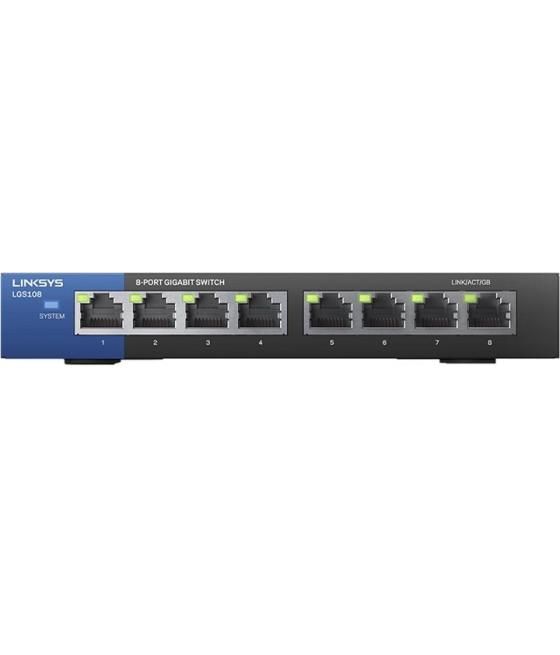 Switch gigabit linksys lgs108-eu no gestionable de 8 puertos