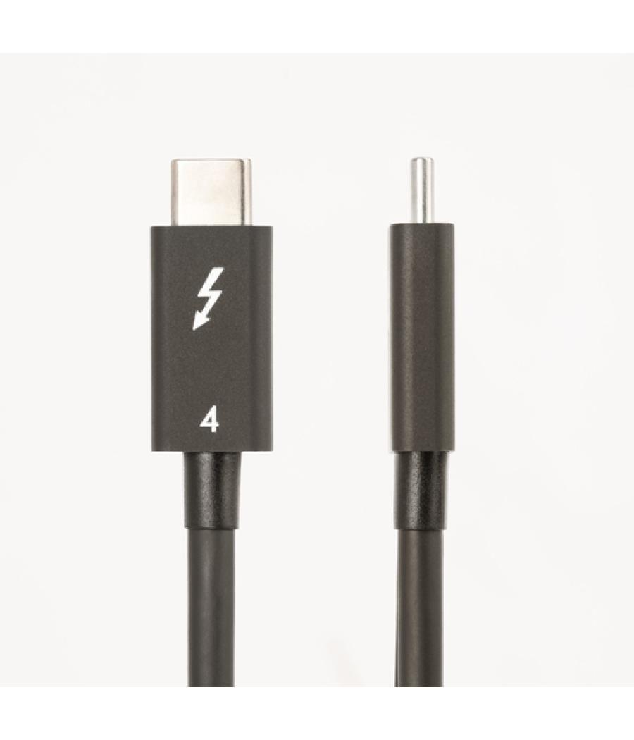 StarTech.com Cable de 1m Thunderbolt 4 - 40Gbps - PD 100W - Vídeo 4K/8K - Cable Thunderbolt 4 con Certificación Intel - Compatib