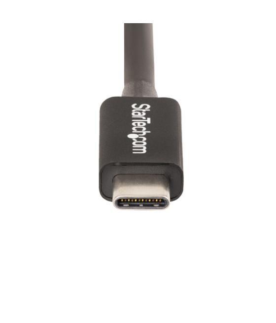 StarTech.com Cable de 1m Thunderbolt 4 - 40Gbps - PD 100W - Vídeo 4K/8K - Cable Thunderbolt 4 con Certificación Intel - Compatib