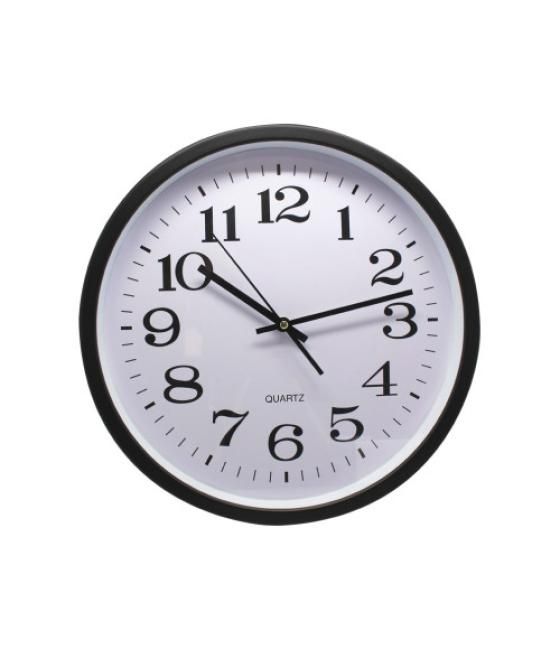 Reloj oficina grande 35 cm negro bismark 329869