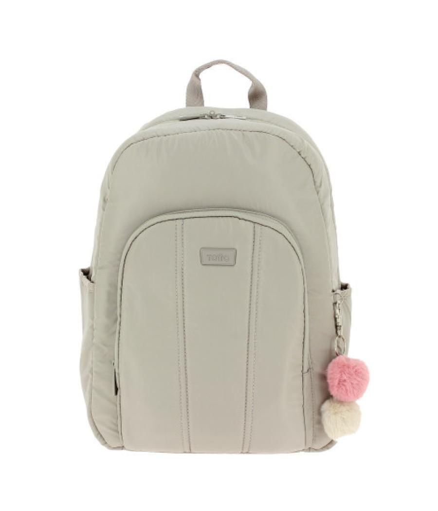 Mochila arlet beige para portatil 14" totto ma04arl001-22100-t11