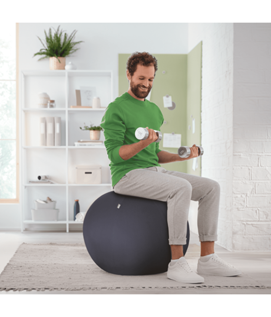 Leitz active sitzball 55cm gris interior esférico